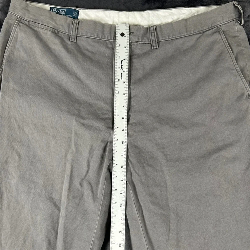 Polo Ralph Lauren Preston Pant Mens 40/30 Gray Cotton Chino Straight Leg Pant